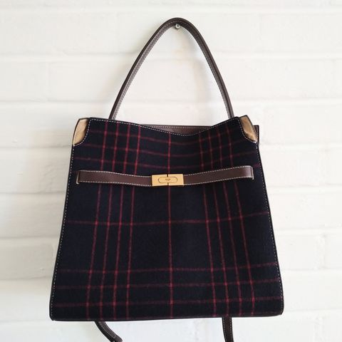 Tory Burch Lee Radziwill Double Bag Plaid