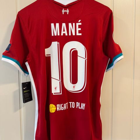 Liverpool 2020/21 Hjemme Sadio Mané Fotballdrakt BNWT (M)