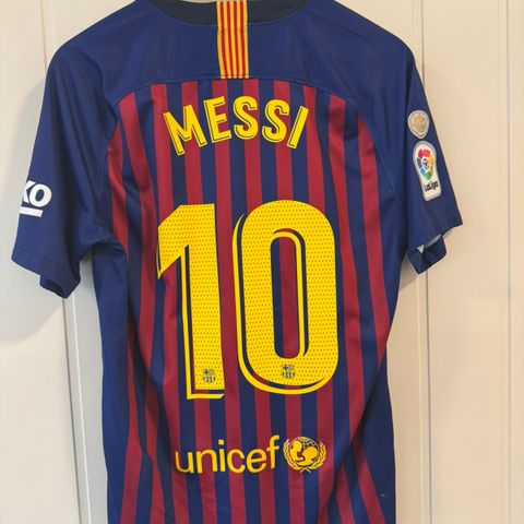 Barcelona 2018/19 Hjemme Lionel Messi Fotballdrakt (M)