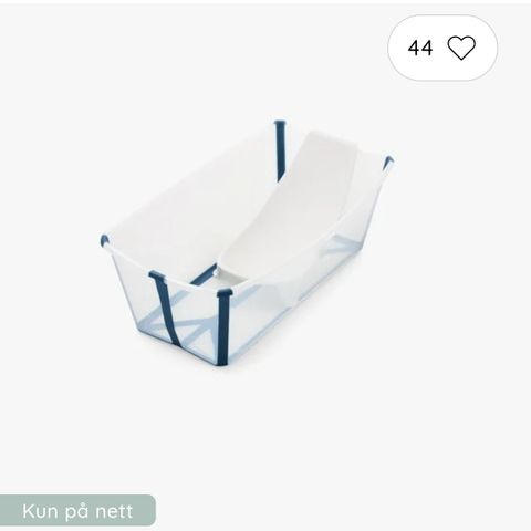 Stokke flexi bath, med stativ og nyfødt støtte