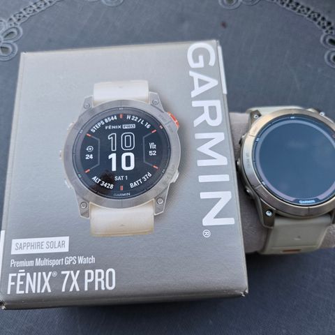 Garmin Fenix 7X Pro Sapphire Solar (Som ny)