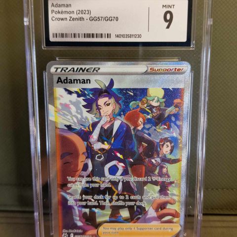 Adaman #gg57 - Pokemon Crown Zenith CGC 9