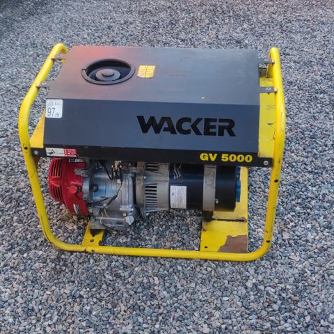 Selger Wacker Honda agregat GV 5000