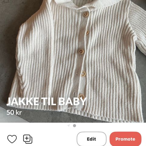 Søt jakke til baby