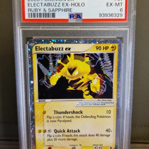 Electabuzz Ex #97 - Pokemon Ruby & Sapphire PSA 6