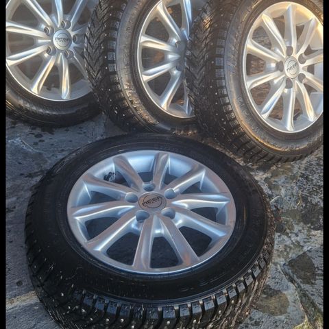 175/65R14 5x100 Vinterhjul med piggdekk til Polo Fabia