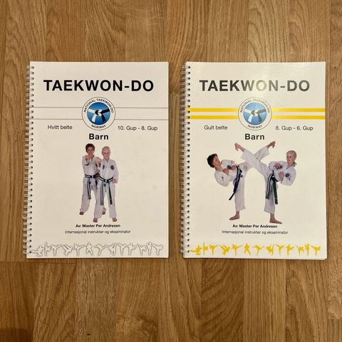 Taekwon-do fagbøker til gradering