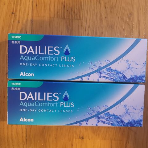 Linser dailies aqua plus +0.50 og  -0.50