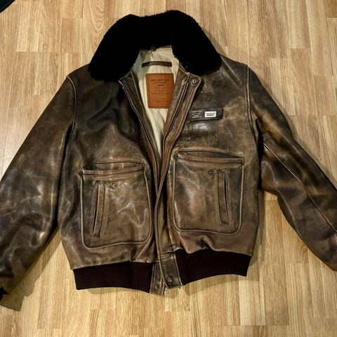 Chevingnon vintage lær jakke / lesbarhet jacket