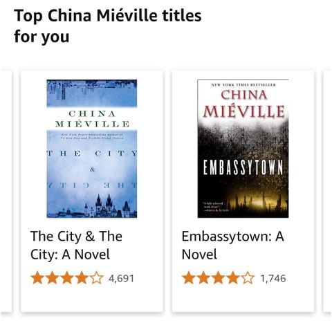 Bøker av China Mieville ønskes kjøpt