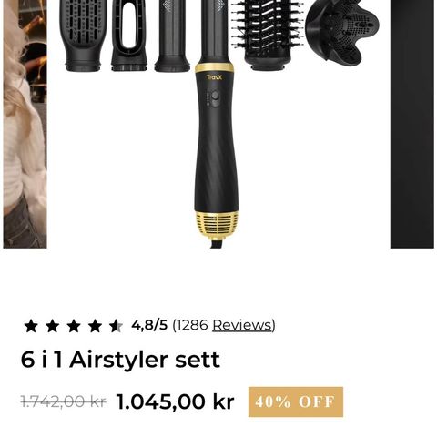 6 i l Airstyler sett Travx