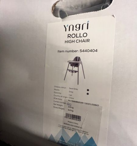 YNGRI ROLLO HIGH CHAIR, avsluttes 12.08