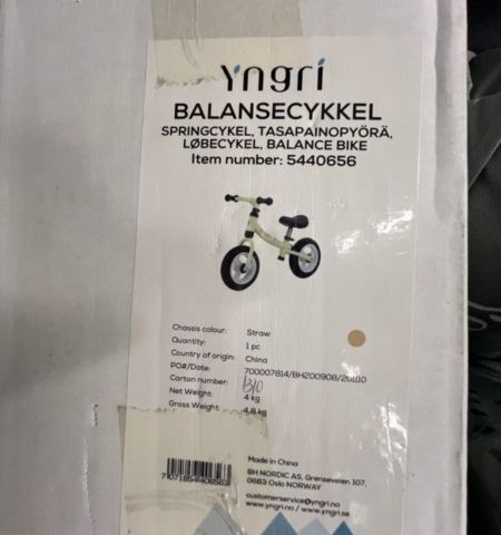 YNGRI BALANSESYKKEL, avsluttes 12.08