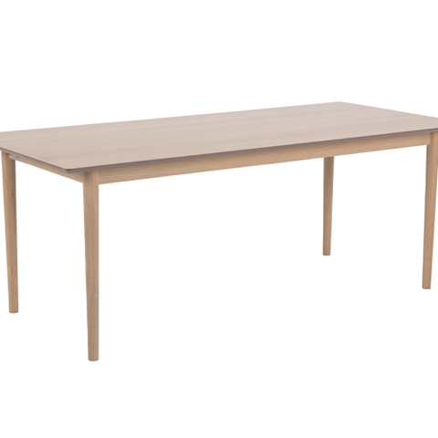 Helt Nytt | Amager spisebord (200cm x 90cm) i hvitoljet eikefinér