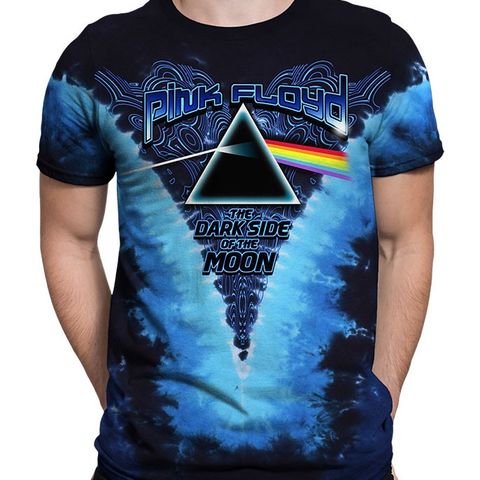 Pink Floyd Dark Side Of The Moon Tie-Dye T-Skjorte