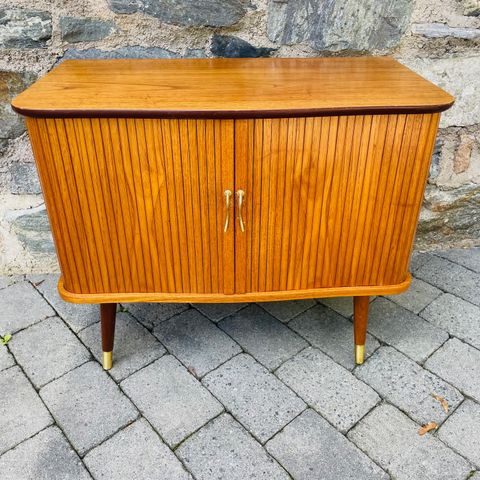 Retro teak sjalusiskap / barskap- Hent eller få levert