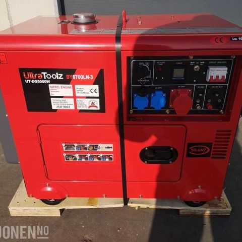 TOOLSUPPLY DIESEL AGGREGAT 5,2KW - INGEN MINSTEPRIS, avsluttes 15.08