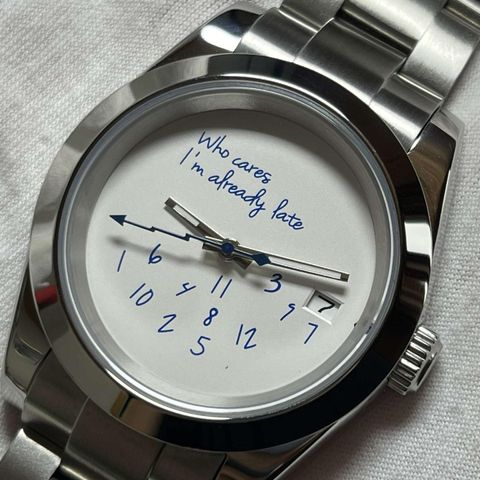 Seiko "Who Cares I m Already Late" Mod