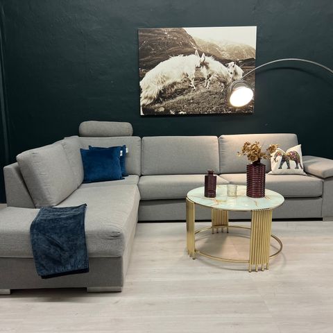 GRATIS LEVERING - SUPER SALG! Nyrenset Skeidar Modern Living design hjørnesofa