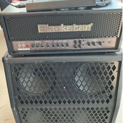 Blackstar HT METAL 100w rør topp + Marshall 1960A signatur Dave Mustaine