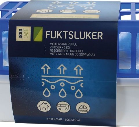 1852 Fuktslukerboks 1 kg m/ekstra refill