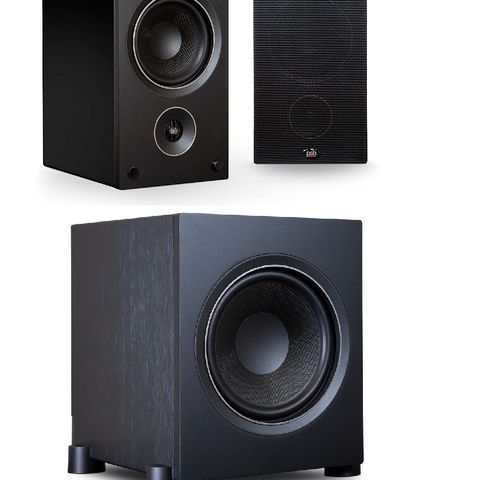 PSB alpha AM5 aktive høyttalere + PSB alpha s10 subwoofer Pakkepris ! 39%