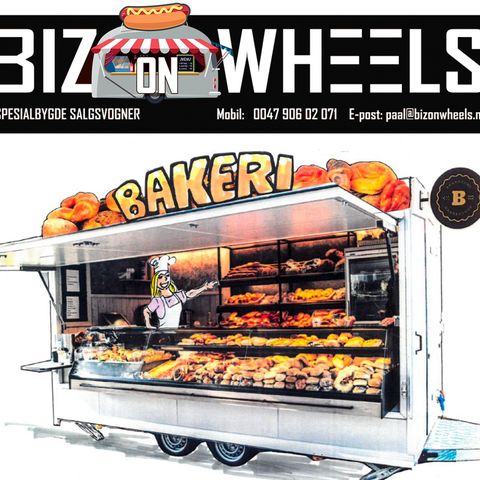 Bakeri - Salgsvogn - Food truck - Salgsvogner - Grillvogn - Pølsevogn