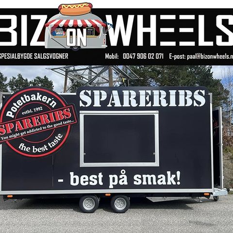 Potetbakeren - Salgsvogn - Food truck - Salgsvogner - Grillvogn - Pølsevogn