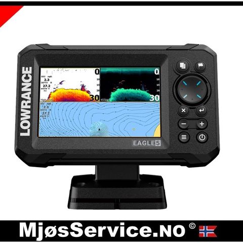 HØSTKAMPANJE PÅ LOWRANCE EAGLE 5 KARTPLOTTER / EKKOLODD