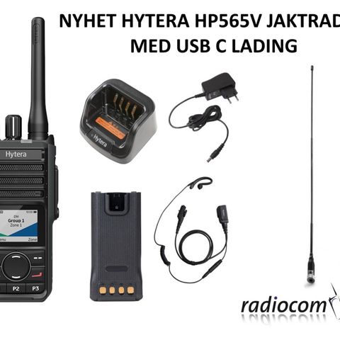 Hytera Jaktradio HP565 m/USB C Lading Pakke 2