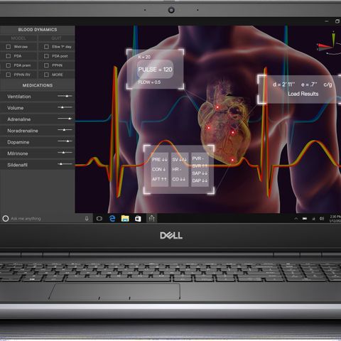 Dell Precision 7550 med Nvidia Quadro RTX5000 Six-Core i7 1Tb SSD 64Gb GARANTI!