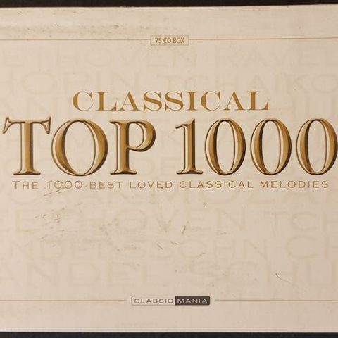 Vivaldi, Beethoven, Liszt - Classical Top 1000 - CD-boks sett - 2008