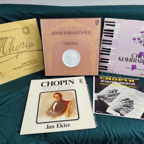 Fryderyk Chopin - Flere artiser - 1 box set + 4 albums - 18 x records in total -