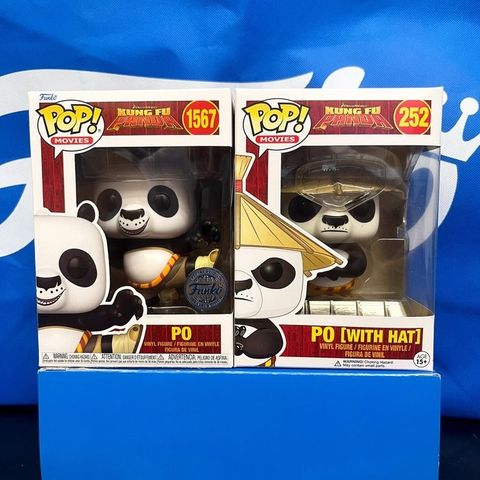 Funko  - Actionfigur Asia Kung Fu Panda Po 2pcs Set #252 #1567 Special Edition -