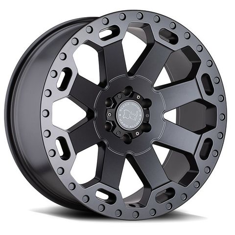 18" Black Rhino Warlord med 285/65R18 Gripmax X/T (33") - til Jeep Wrangler