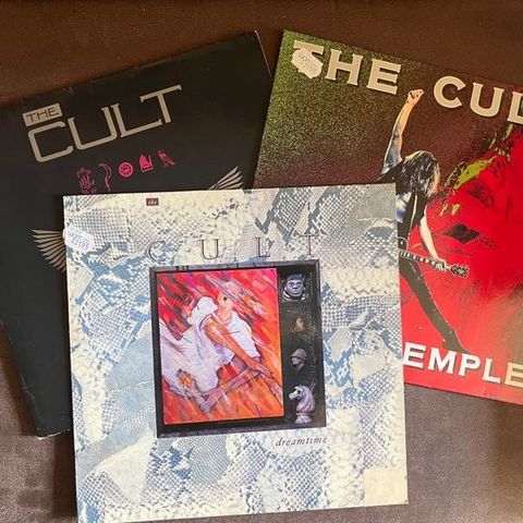 The Cult - Dreamtime / Love / Sonic Temple - 3 x albums - LP-album (flere elemen