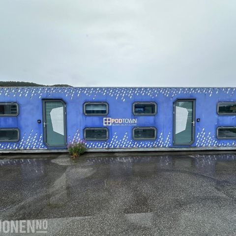 2017 PODTELL 2 ROM OG 16 ENKLE PODS 40FT CONTAINER - OVERNATTINGSMODUL, 05.09