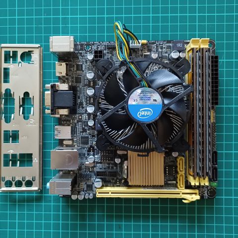 ITX PC-pakke: i5-4570S, 16GB, ASUS H81I-PLUS ITX (socket 1150)