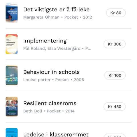 Pensumbøker spesialpedagogikk