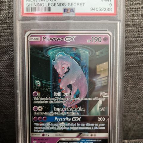 PSA 9 - Mewtwo GX 78/73 - Shining Legends