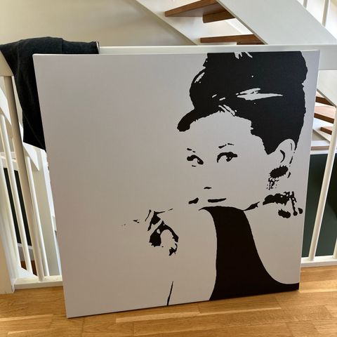 Audrey Hepburn bilde til salgs for 200 kroner