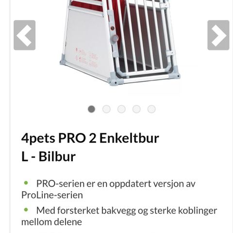 4 pets pro 2 L bilbur selges