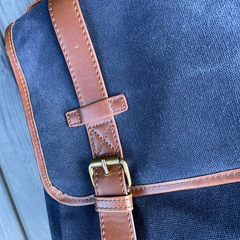 Waxed Canvas skulder veske