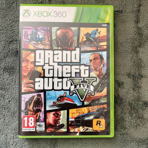 Grand Theft Auto V (med kart) (Xbox 360)