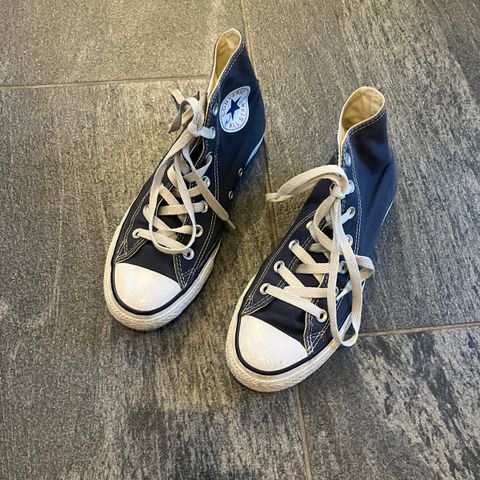 Blå Converse sko