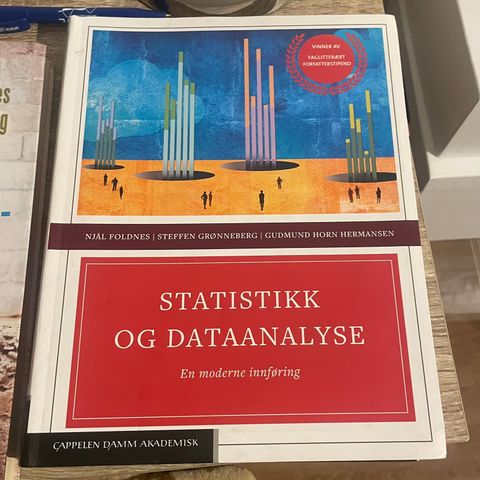 Pensumbok - STATISTIKK OG DATAANALYSE