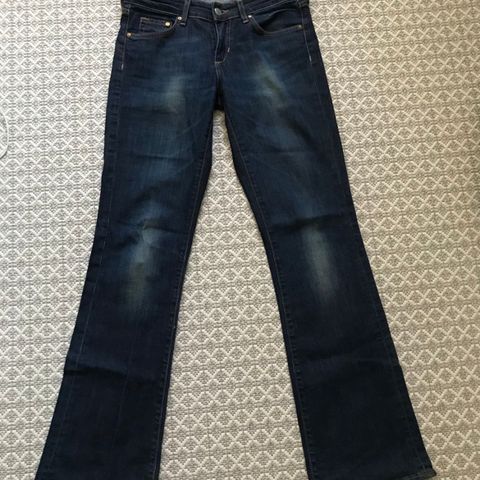 Bootcut low rise jeans