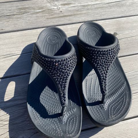 Crocs sandaler dame str. W10 eller 41/42 sort