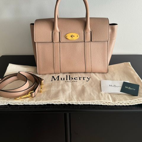 Mulberry small bayswater veske  i fargen nude rosa