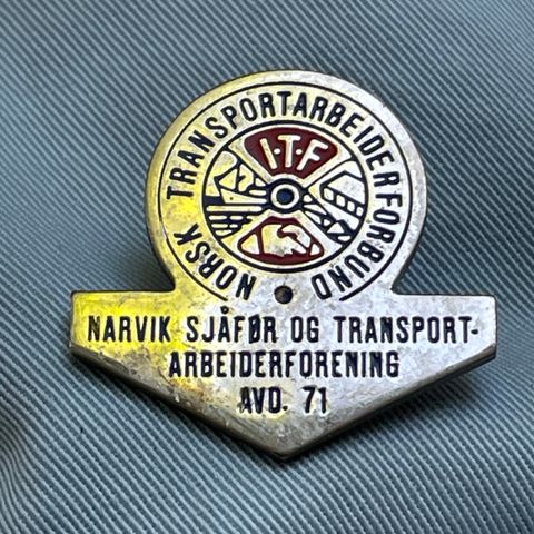 Narvik sjåfør og transportarbeiderforening avd 71 ITF pin